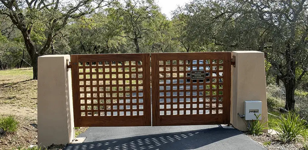 Driveway gate installation for a residential property in Mesa, AZ