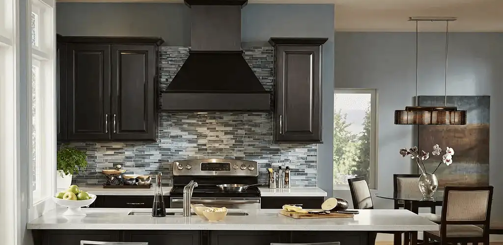 Kitchen cabinet painting and refinishing in a modern kitchen in Mesa, AZ
