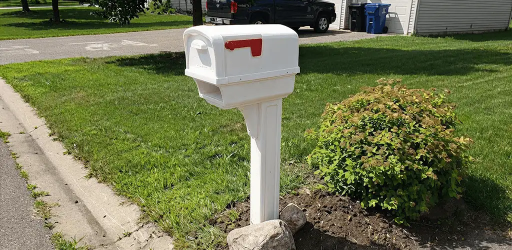Mailbox installation for a residential curbside mailbox in Mesa, AZ